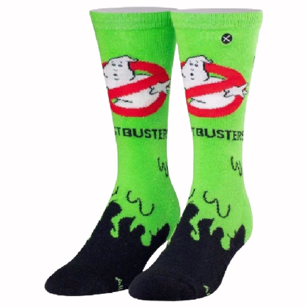 Ghostbusters Slime Athletic Crew Socks - NEW Fast Ship